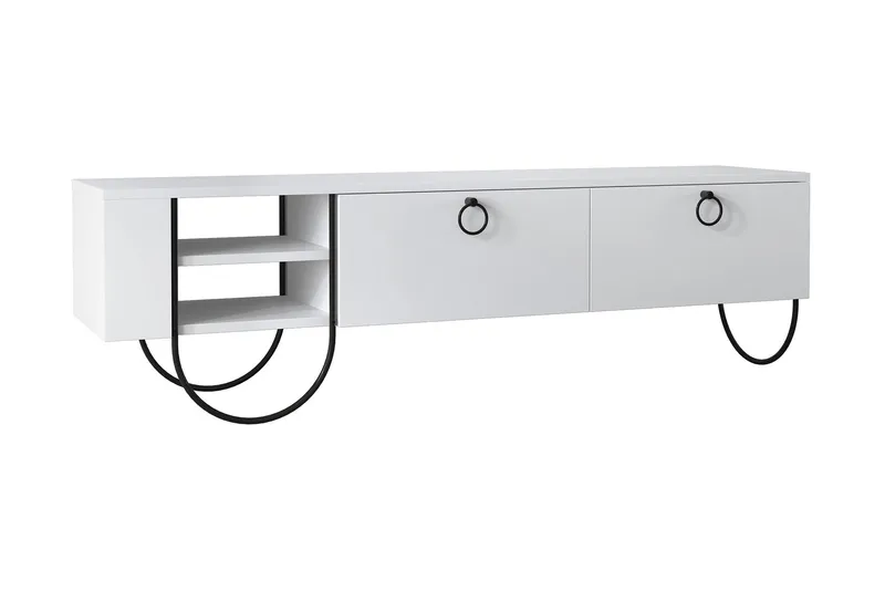 Riskalen TV-Bord 150 cm - Hvid - Møbler - TV borde & mediemøbler - TV-borde