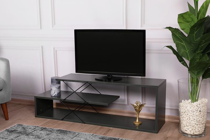 Riyana TV-bord 120 cm - Antracit - Møbler - TV borde & mediemøbler - TV-borde