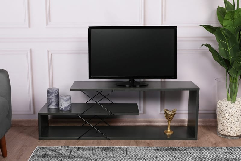 Riyana TV-bord 120 cm - Antracit - Møbler - TV borde & mediemøbler - TV-borde