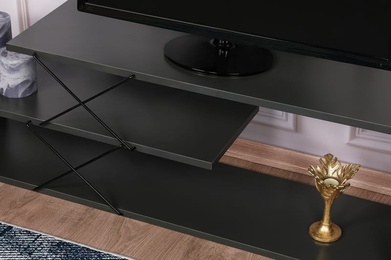 Riyana TV-bord 120 cm - Antracit - Møbler - TV borde & mediemøbler - TV-borde