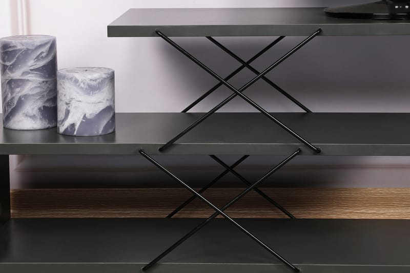 Riyana TV-bord 120 cm - Antracit - Møbler - TV borde & mediemøbler - TV-borde