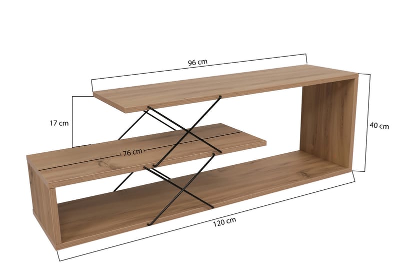 Riyana TV-Bord 120 cm - Natur - Møbler - TV borde & mediemøbler - TV-borde