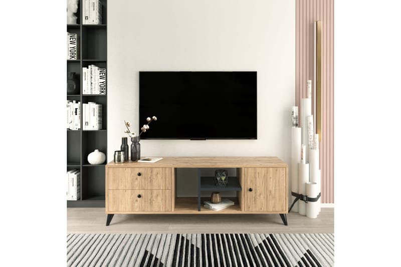 Ruelle TV-bord 150 cm - Natur - Møbler - TV borde & mediemøbler - TV-borde