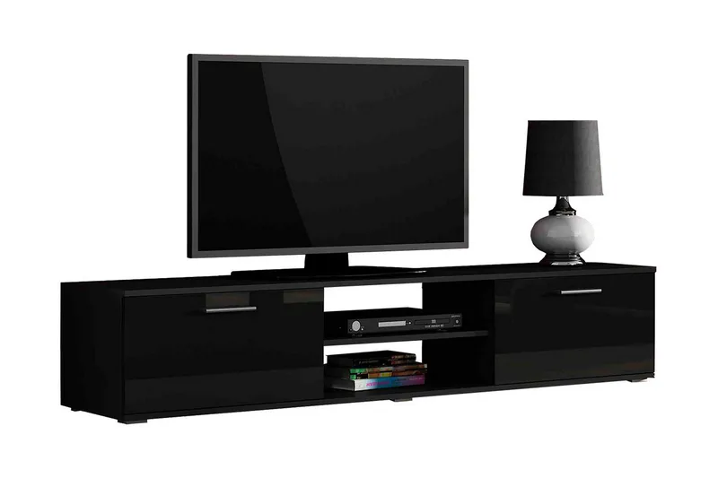 Ruskelsby TV-bänk 180 cm NO_BRAND Black - Møbler - TV borde & mediemøbler - TV-borde