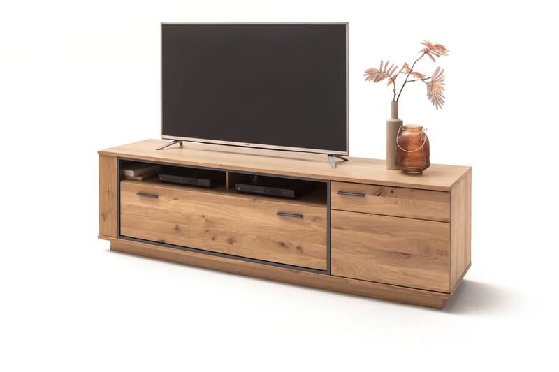 Rusley TV-Bord 210 cm - Eg/Antracit - Møbler - TV borde & mediemøbler - TV-borde