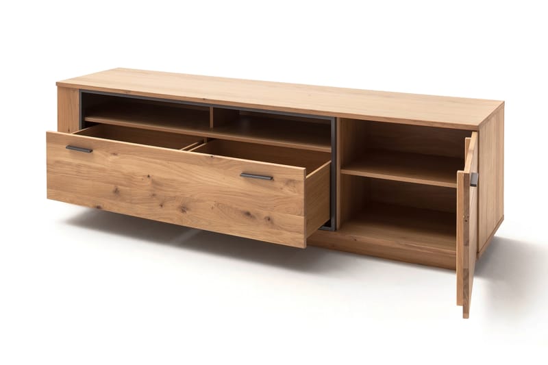 Rusley TV-Bord 210 cm - Eg/Antracit - Møbler - TV borde & mediemøbler - TV-borde