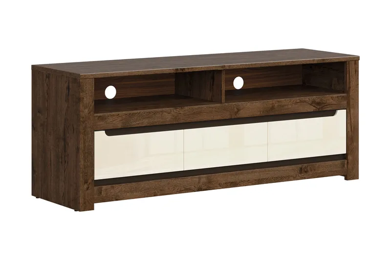 Ruso TV-Bord 149 cm, Træ/natur|Hvid