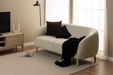 Sakie Gulvstående Tv-bænk 160 cm med Opbevaring i Lyst Træ - Lysebeige - Møbler - TV borde & mediemøbler - TV-borde