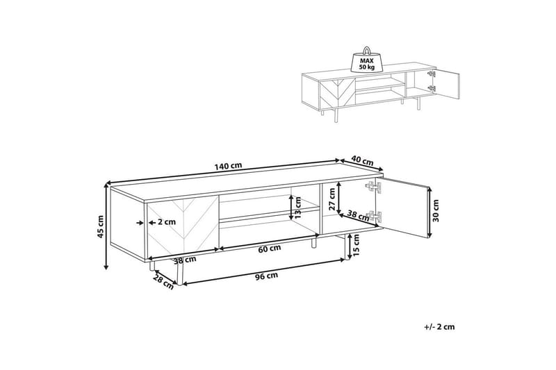 TV-bord Salina - Møbler - TV borde & mediemøbler - TV-borde