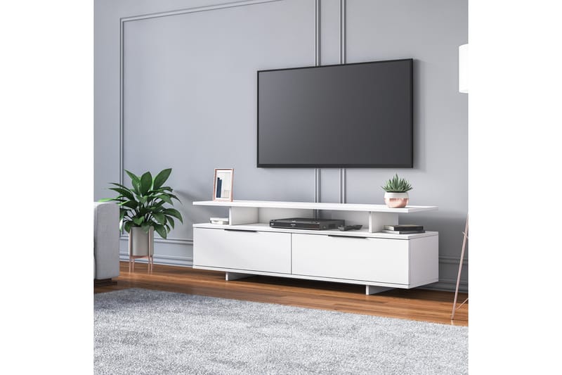 Sanjati TV-bord 150 cm - Hvid - TV-borde