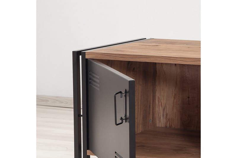 Sapphira TV-bænk 130 cm - Træ/sort - Møbler - TV borde & mediemøbler - TV-borde
