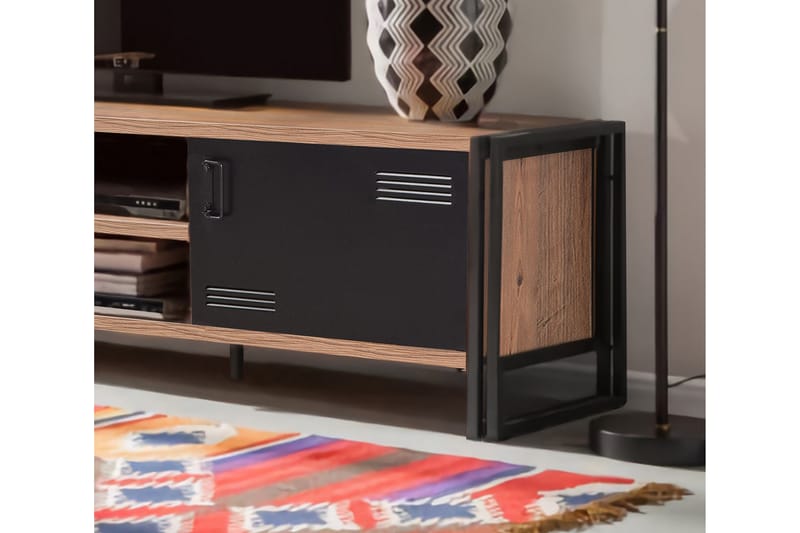 Sapphira TV-bænk 180 cm - Træ/sort - Møbler - TV borde & mediemøbler - TV-borde