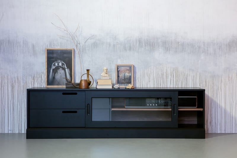 Seamas TV-bord 50x180 cm - Sort - Møbler - TV borde & mediemøbler - TV-borde