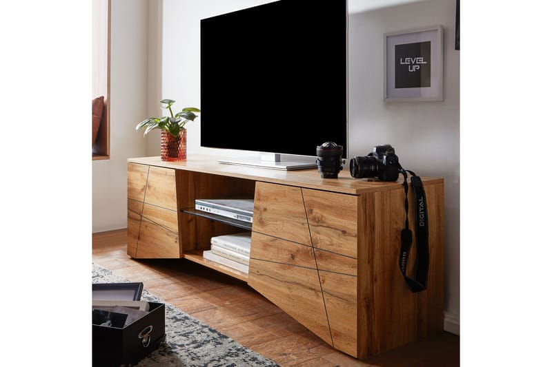 Seddik TV-Bord 50x160 cm Rektangulær - Brun - TV-borde