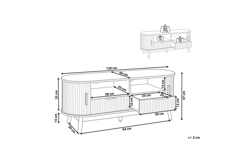 TV-bord Selah - Møbler - TV borde & mediemøbler - TV-borde