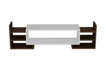 Semour TV-bænk 90 cm - Hvid/valnød - Møbler - TV borde & mediemøbler - TV-borde