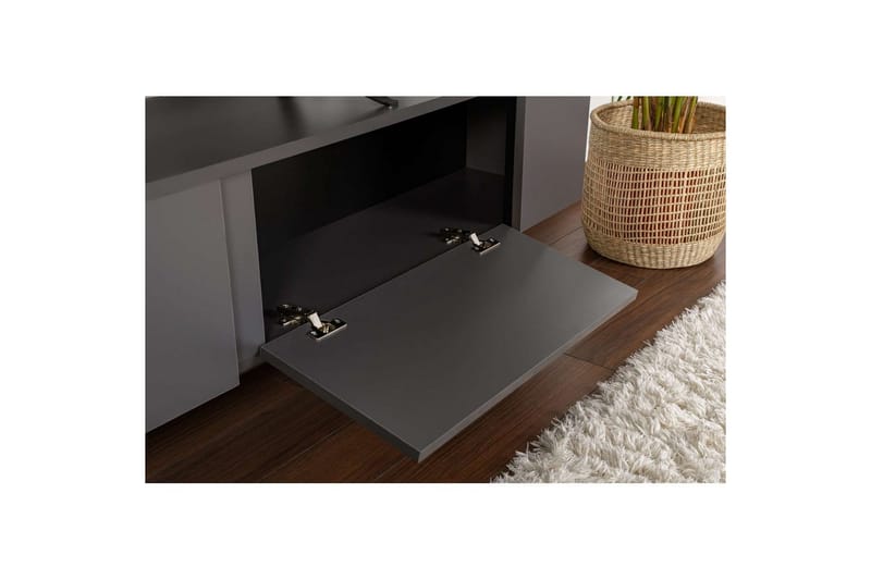 TV-bord Serenity Antracit Sort - Antracit Sort - Møbler - TV borde & mediemøbler - TV-borde