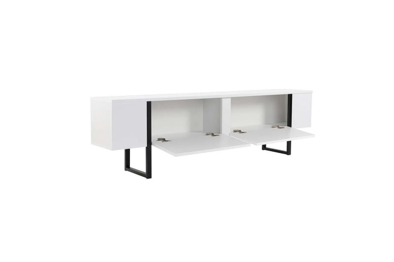 TV-bord Serenity Hvid Sort - Hvid Sort - Møbler - TV borde & mediemøbler - TV-borde