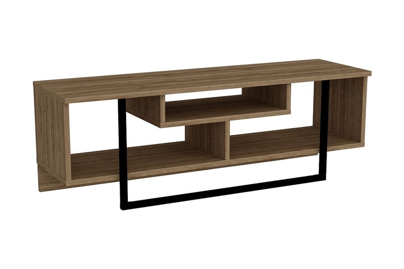 Sholly TV-Bord 119 cm - Valnød|Sort - Møbler - TV borde & mediemøbler - TV-borde