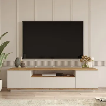 TV-bord Skye Decor Dara (180 x 44,6 x 44,5 cm) Atlantisk Fyr Cashmere - Atlantic Pine og Cashmere - Møbler - TV borde & mediemøbler - TV-borde