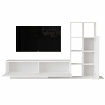 TV-bord Skye Decor Eska (201,2 x 123,6 x 29,5 cm) hvid - Hvid - Møbler - TV borde & mediemøbler - TV-borde
