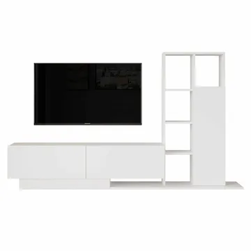 TV-bord Skye Decor Eska (201,2 x 123,6 x 29,5 cm) hvid - Hvid - Møbler - TV borde & mediemøbler - TV-borde