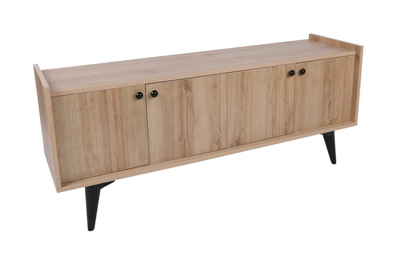 Sogel Tv-bord 150 cm med Opbevaring i Træ - Beige - Møbler - TV borde & mediemøbler - TV-borde