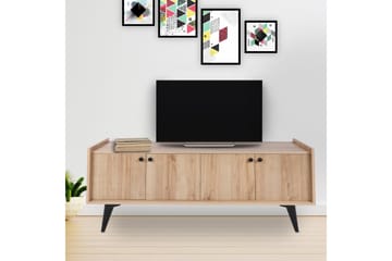 Sogel Tv-bord 150 cm med Opbevaring i Træ - Beige - Møbler - TV borde & mediemøbler - TV-borde