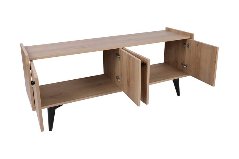 Sogel Tv-bord 150 cm med Opbevaring i Træ - Beige - Møbler - TV borde & mediemøbler - TV-borde