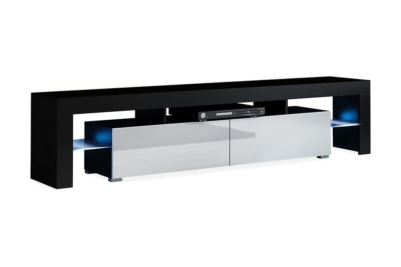 Solo TV-bænk 200 cm - Sort | Grå | Hvid - Møbler - TV borde & mediemøbler - TV-borde