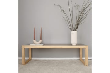Sqandie Fritstående Tv-bord 130 cm i Glas med Træramme - Brun - Møbler - TV borde & mediemøbler - TV-borde