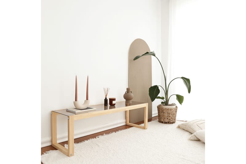 Sqandie TV-Bord 130 cm - Natur - Møbler - TV borde & mediemøbler - TV-borde