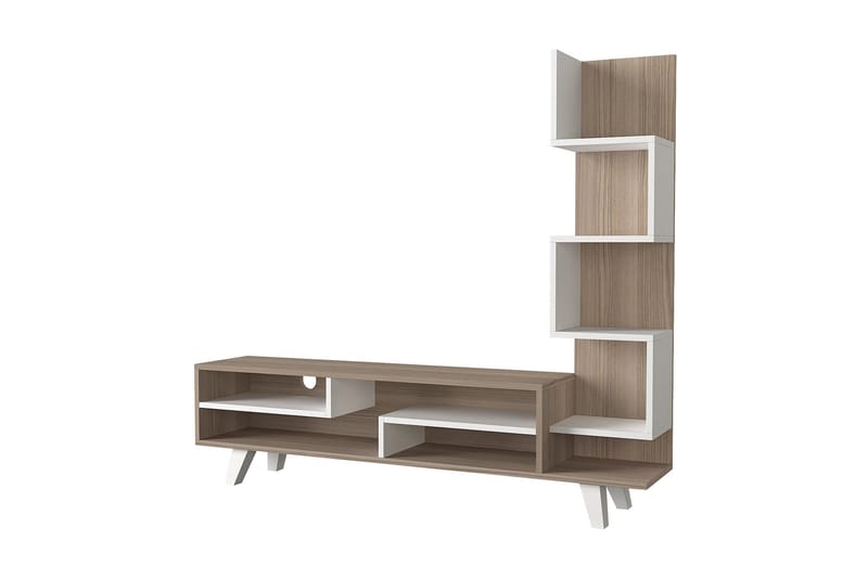 Sqandie TV-Bord/ boghylde 149 cm, Hvid