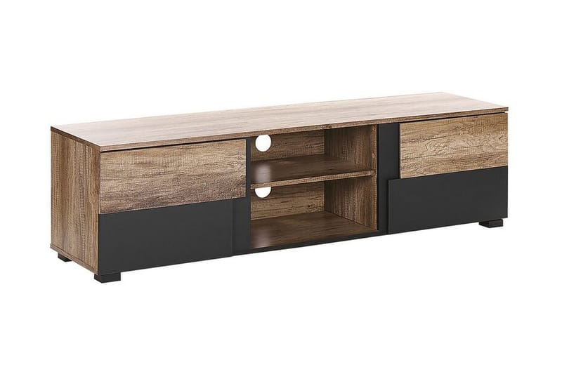 Sterlingen TV-bord 148x40 cm - Lyst Træ/Sort - Møbler - TV borde & mediemøbler - TV-borde