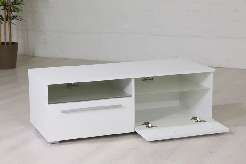 Stockend TV-Bord 100 cm - Hvid - Møbler - TV borde & mediemøbler - TV-borde