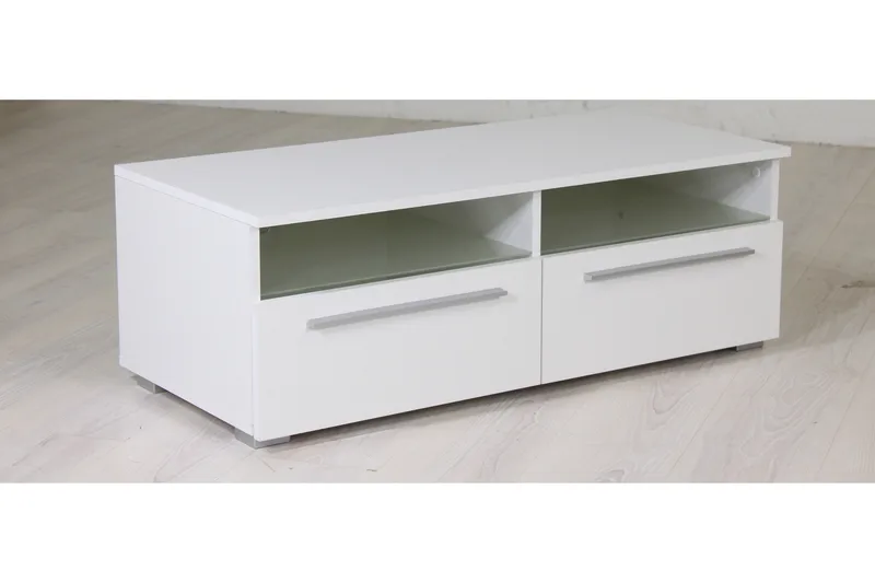 Stockend TV-Bord 100 cm, Hvid