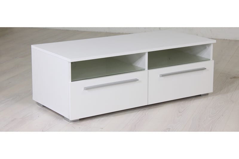 Stockend TV-Bord 100 cm, Hvid