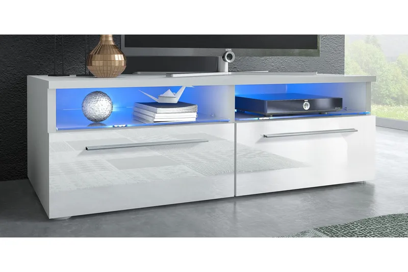 Stockend TV-Bord 100 cm - Hvid - Møbler - TV borde & mediemøbler - TV-borde