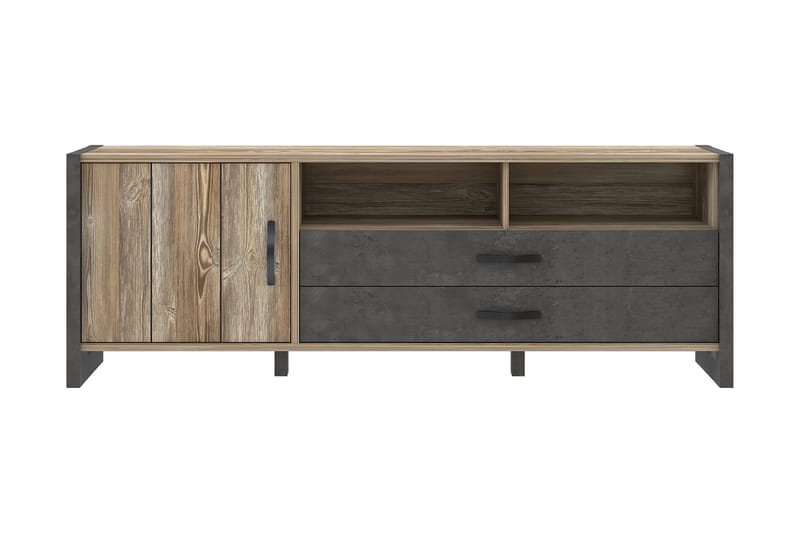 Strumica TV-Bord 190 cm - Brun/Grå - Møbler - TV borde & mediemøbler - TV-borde