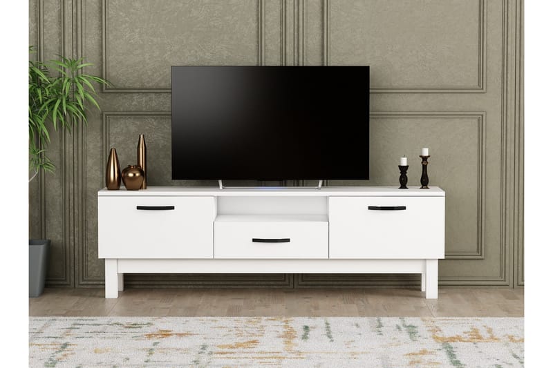 Suzi Tv-bord 150x35,3 cm Hvid - Hanah Home - Møbler - TV borde & mediemøbler - TV-borde