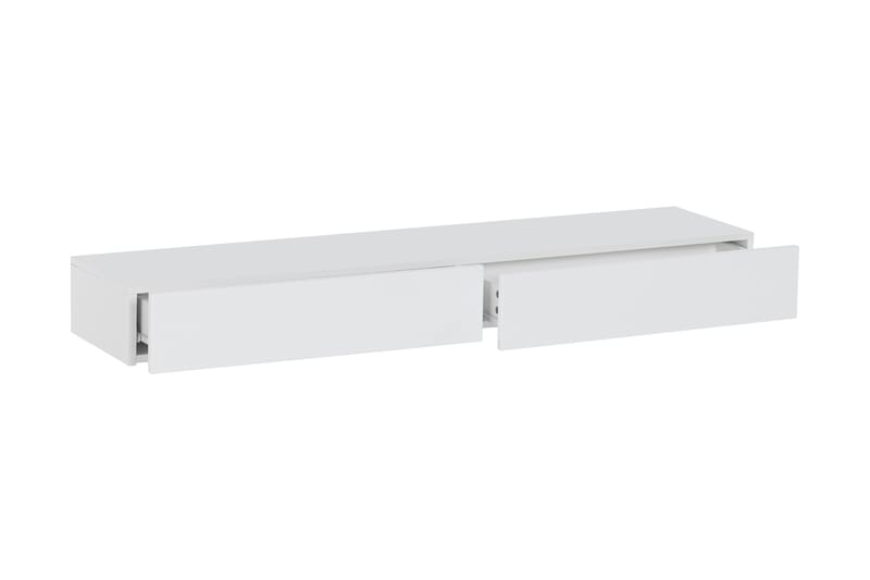 Svedala TV-Bord 140 cm Væghængt LED-belysning - Hvid - TV-borde