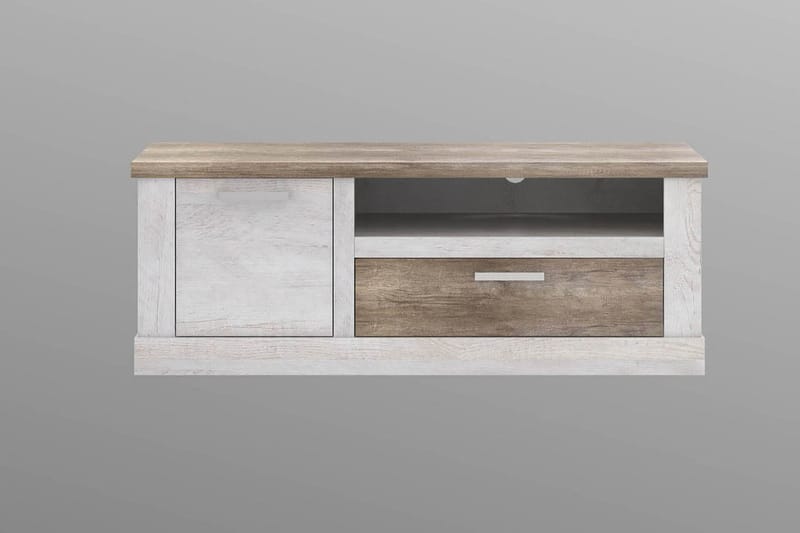 Talebi TV-Bord 140 cm - Brun/hvid - Møbler - TV borde & mediemøbler - TV-borde