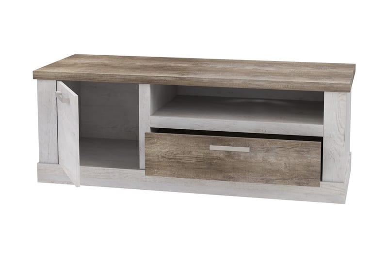 Talebi TV-Bord 140 cm - Brun/hvid - Møbler - TV borde & mediemøbler - TV-borde