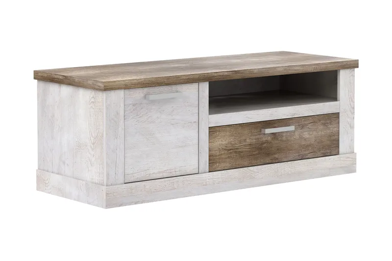 Talebi TV-Bord 140 cm, Brun/hvid