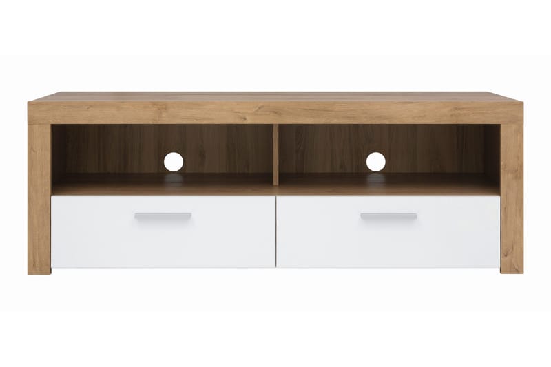 Tarka TV-Bord 135 cm, Træ/natur|Hvid