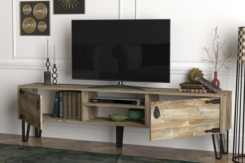 Tera Home TV-bænk 180 cm - Beige - TV-borde