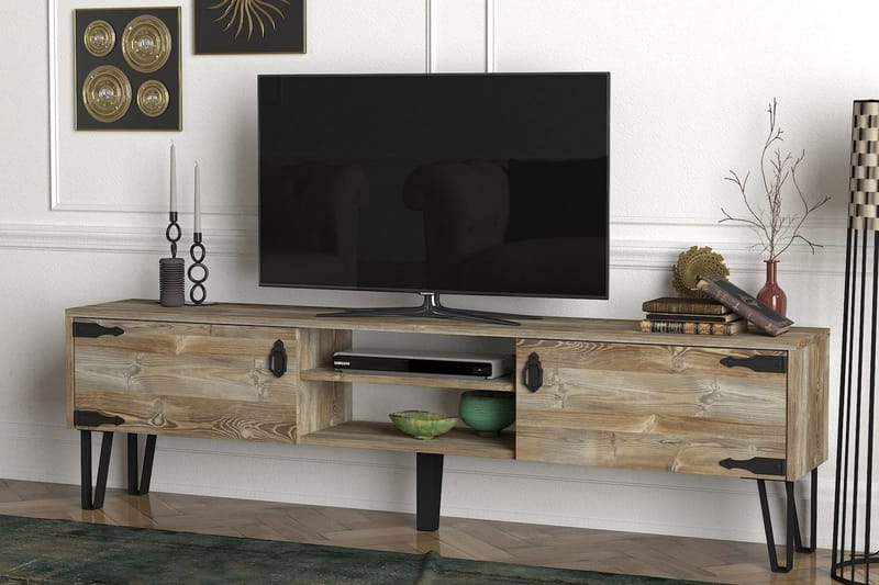 Tera Home TV-bænk 180 cm - Beige - TV-borde