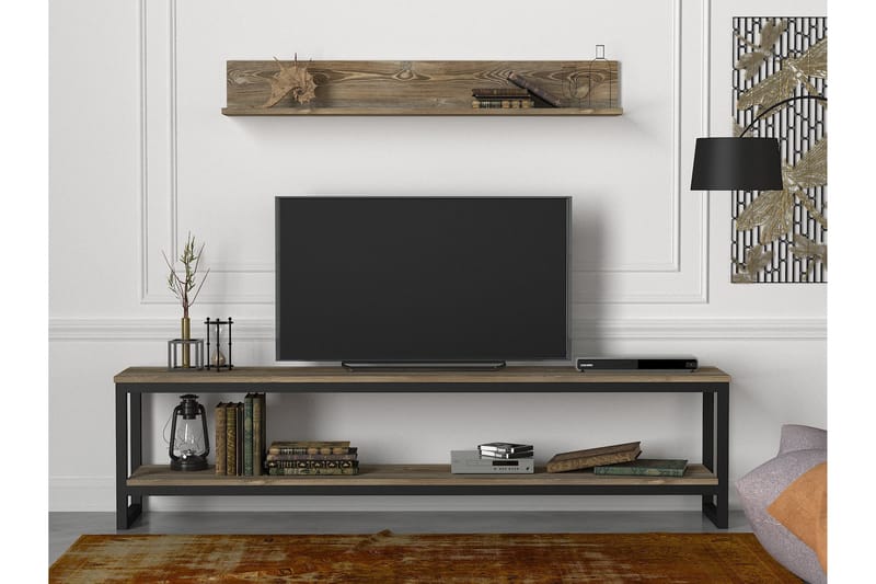 Tera Home TV-bænk 180 cm ink 180 cml. Væghylde - Beige - TV-borde
