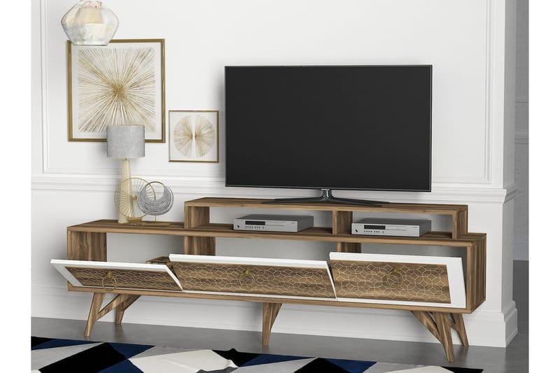 Tera Home TV-bænk 180 cm - Valnød - TV-borde