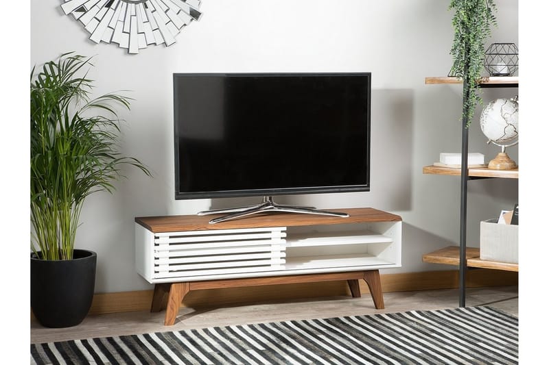 Toledo TV-Bord 35 x 117 cm - Hvid - TV-borde